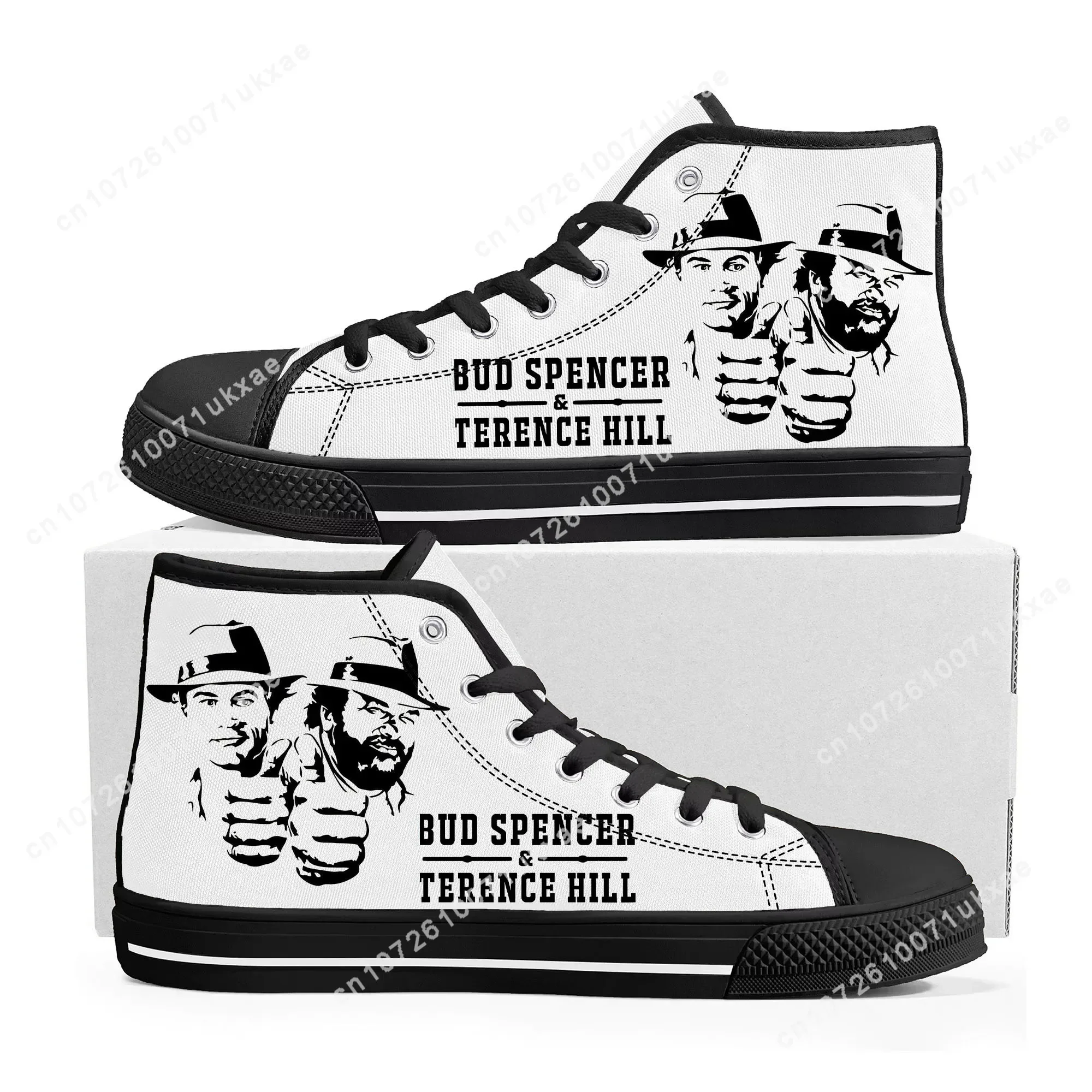 Bud Spencer Terence Hill High Top High Quality Sneakers Mens Womens Teenager Canvas Sneaker Casual Shoes Customize DIY Shoe