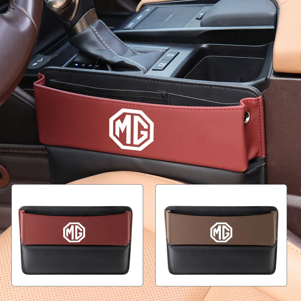 

Car Leather Seat Gap Filler Organizer Box Central Control Storage Bag For Morris Garages Motors MG ZS GS MG5 mg6 Gundam hector