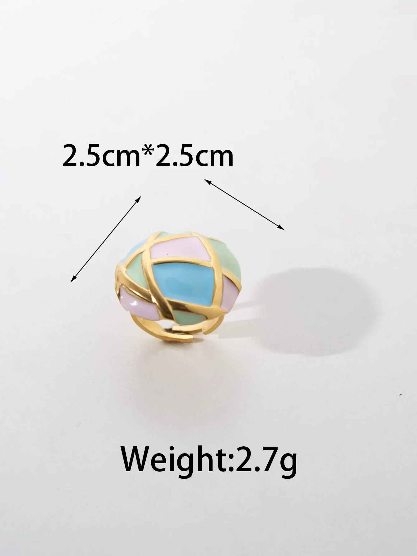 Vintage Stainless Steel Fashion Retro Drip Oil Open Ring Exaggerated Design Women\'s Daily Holiday Gift, Friends Jewelry Party