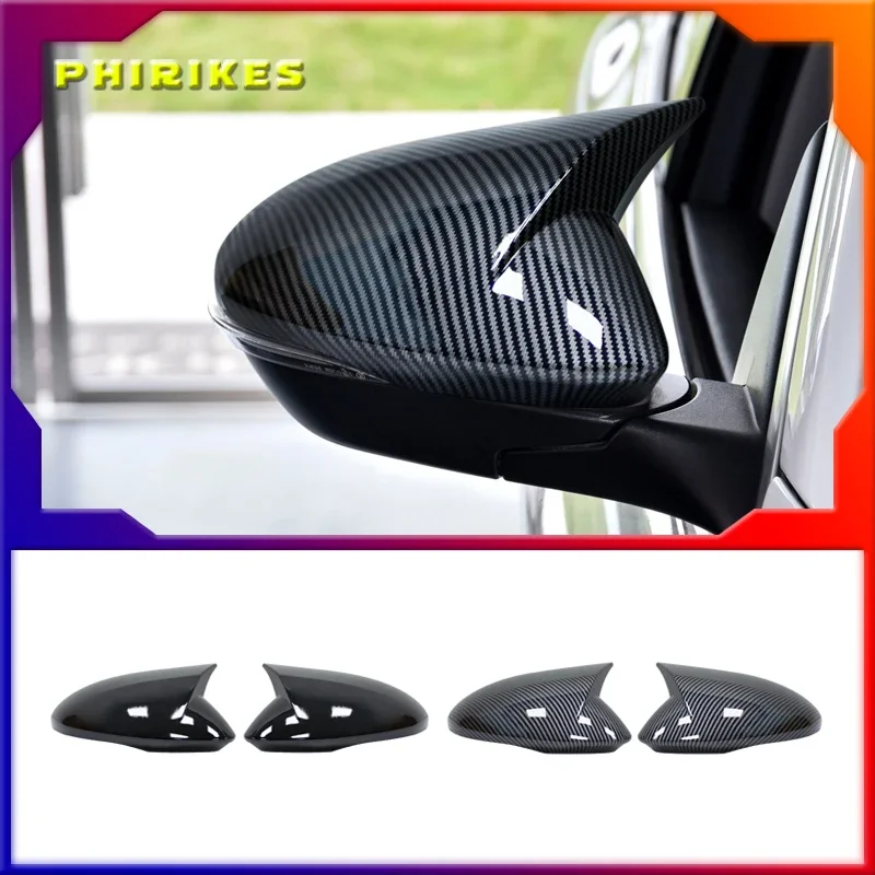 

Car Side Exterior Rearview Mirror Decoration Cover Trim For Alfa Romeo Stelvio 2017 2018 2019 2020 Carbon Fiber ABS Accessories