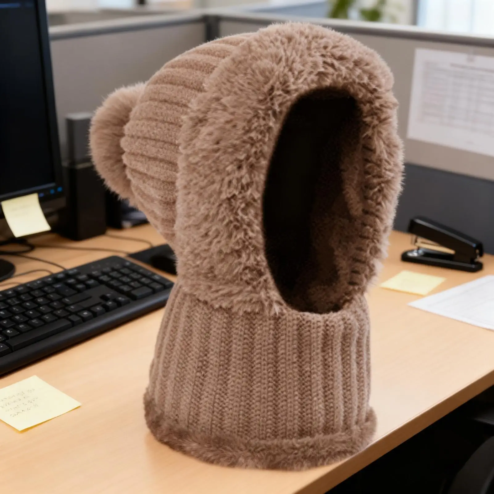 

Winter Hat Cold Weather Beanie With Neck Gaiter Fleece Lining Cute Hats For Women With Ear Flaps For Cold Weather Autumn Hiking