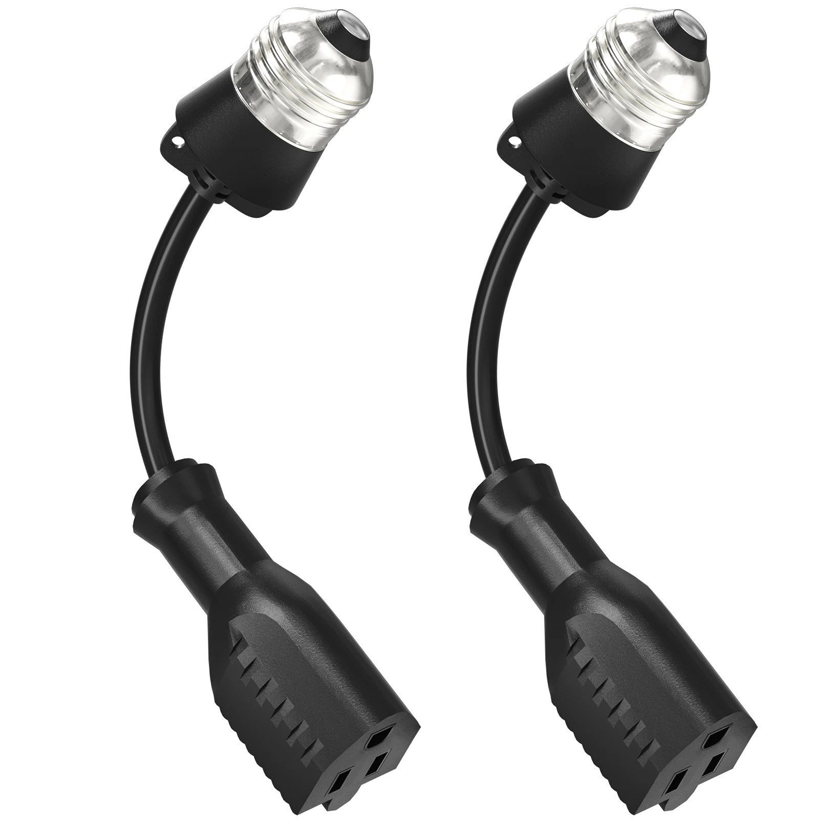 E26/E27 Lamp Plug Adaptor American Gauge 3-Pin Socket With Extension Cord 0.9/0.1m Extension Cord For Indoor Plug Converters