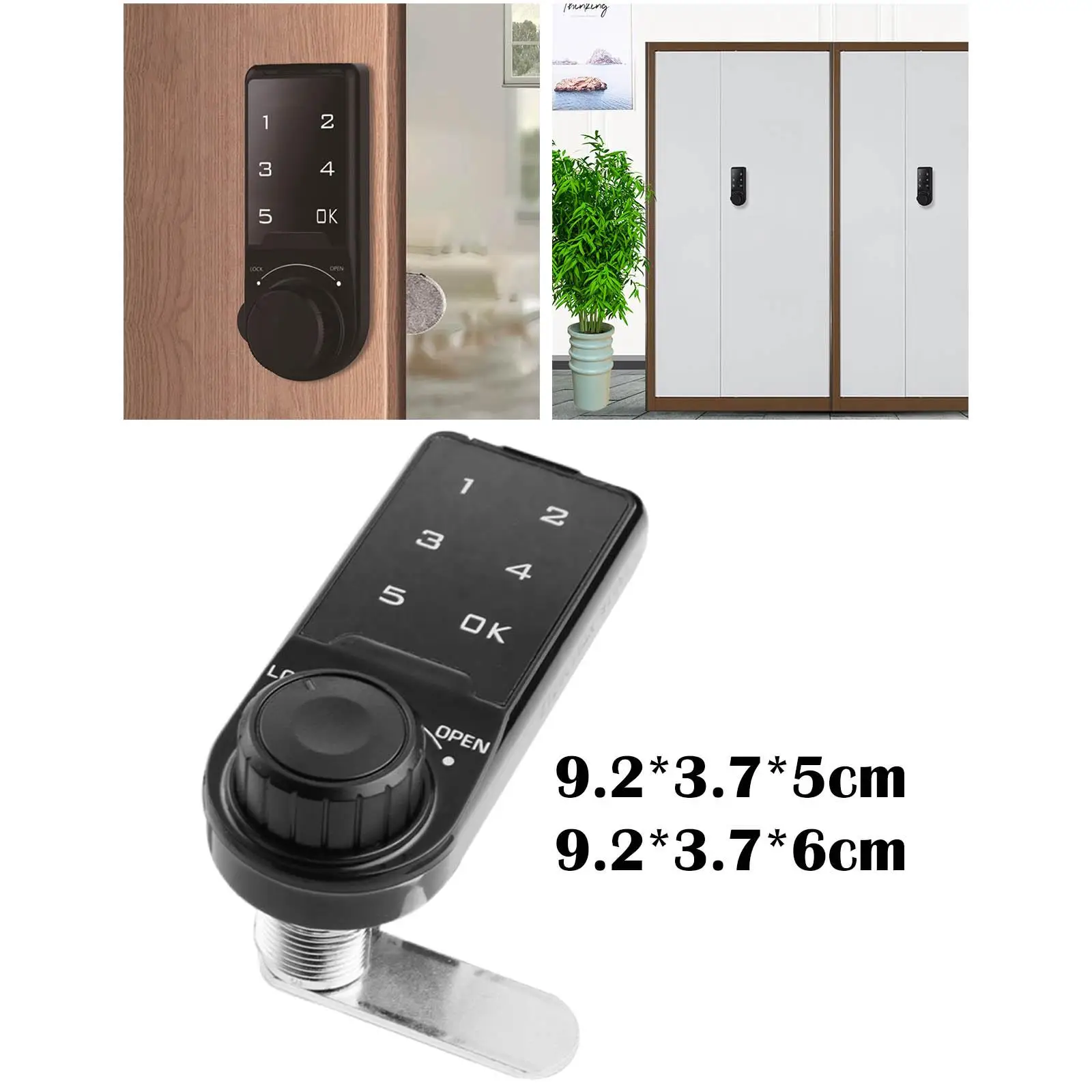 Touch Digital Keypad Lock Electronic Password Lock Cabinet Coded Locker for Home