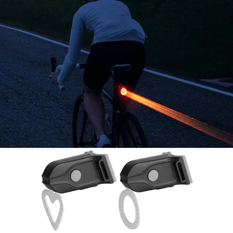 Brake Sensing Rear Bike Light USB Rechargeable Bike Taillights Bike Warning Light Brake Sensing Tail Light For Night Riding