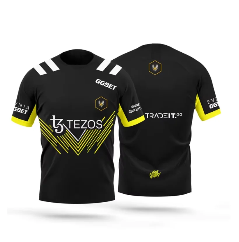 Men's team Valorant competition T-shirt, short sleeved, breathable, fast driving, e-sports game, summer, brand new xs-6xl