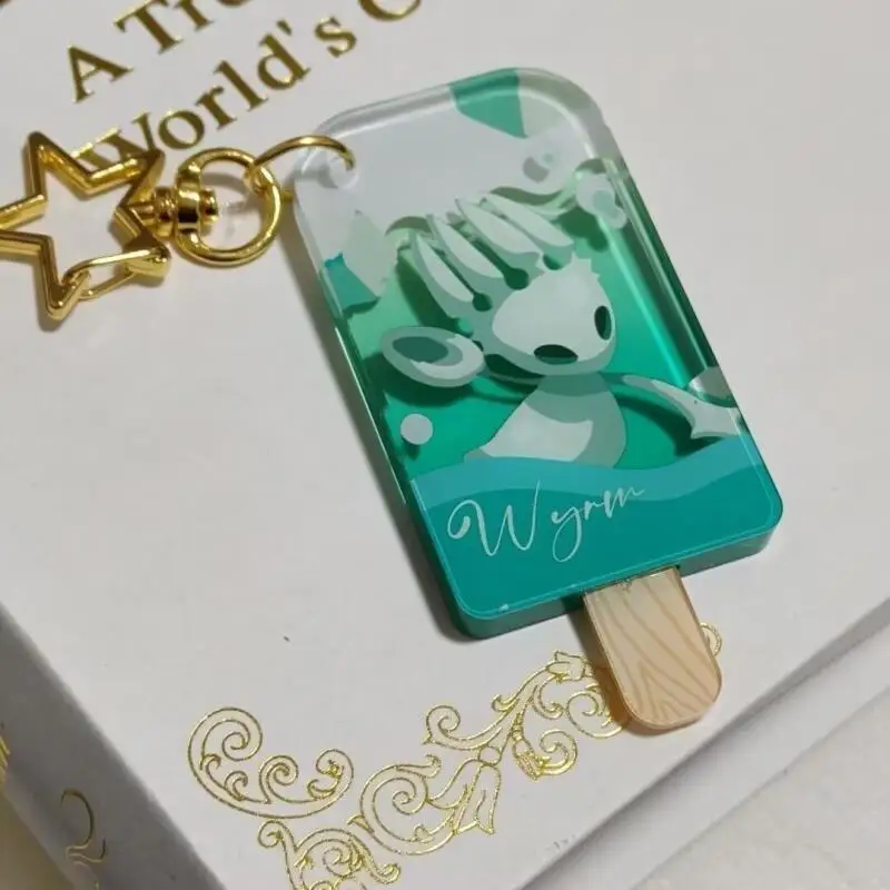 พวงกุญแจอะคริลิคฮอร์เน็ตจาก Hollow Knight ของเล่นเสริมเกมสำหรับเด็กผู้ชาย ของตกแต่งกระเป๋า itabag จี้ห้อยกระเป๋า อุปกรณ์ตกแต่งซิป