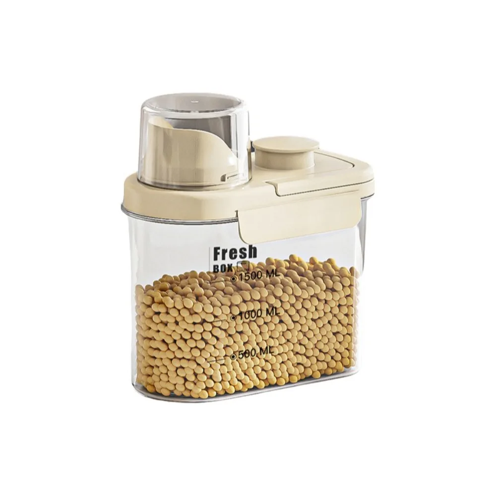 

Large Capacity Grain Storage Jar with Insect-Proof Lid Transparent Moisture-Proof Jar Plastic Food Grade Insect-Proof Grain Jar
