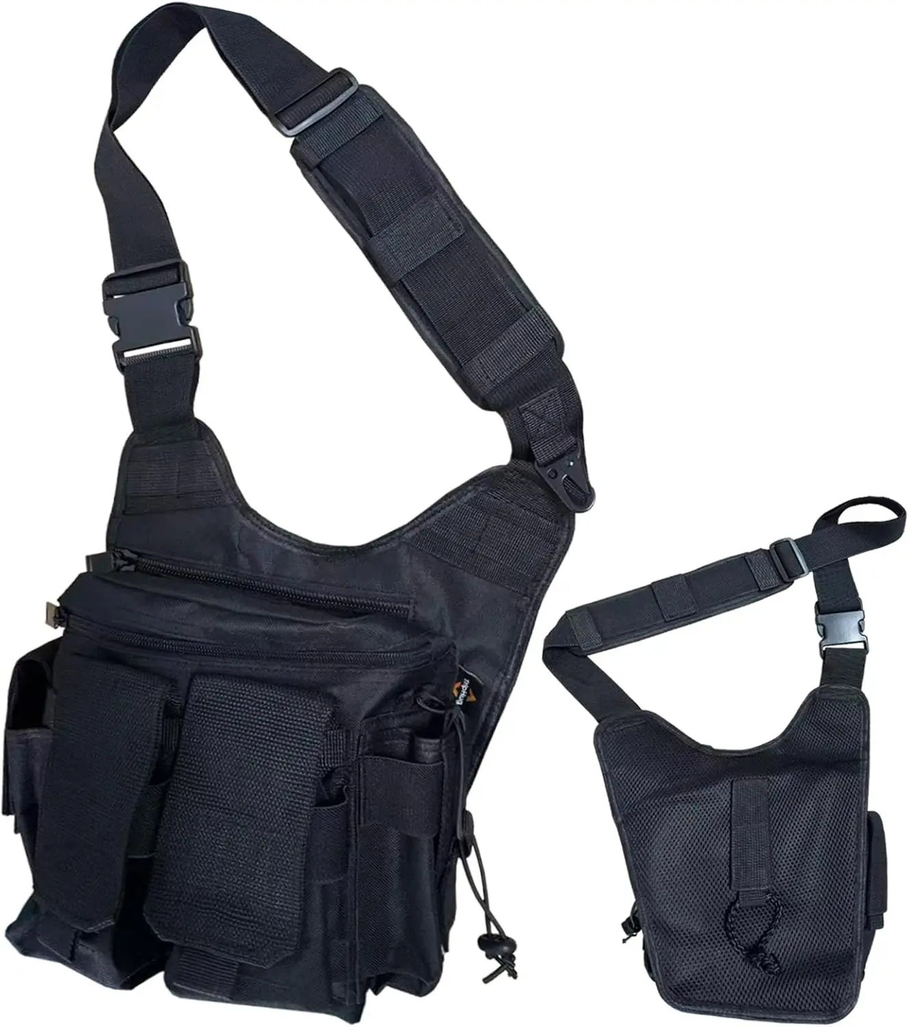 

Тактическая сумка-слинг быстрого доступа для EDC и Range Gear — черная, водонепроницаемая сумка через плечо