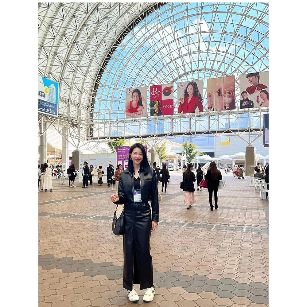 سترة Street Sle فضفاضة مناسبة مع سحاب إغلاق، طقم جانبي واحد طويل Sve بياقة مقلوبة من الجلد Jaet #3