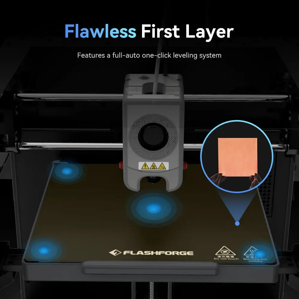 3D-Drucker mit vollständig automatischem Nivellierungssystem, max. 600 mm/s Hochgeschwindigkeit, 280 ℃   Schnell abnehmbare Düse, CoreXY-Struktur