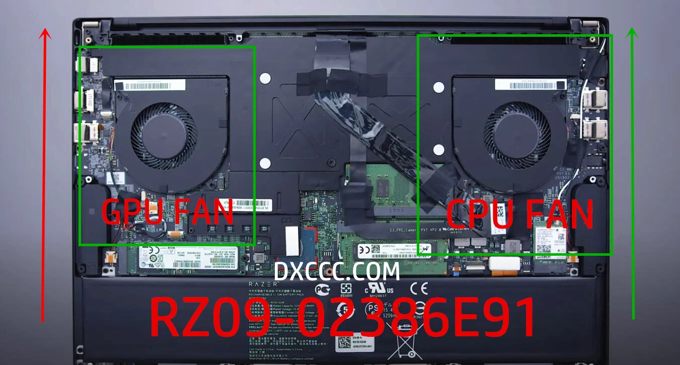 NEW Original  CPU COOLING FAN for Razer Blade RZ09-0238 RZ09-02386E91 GTX1070 CPU & GPU COOLING FAN