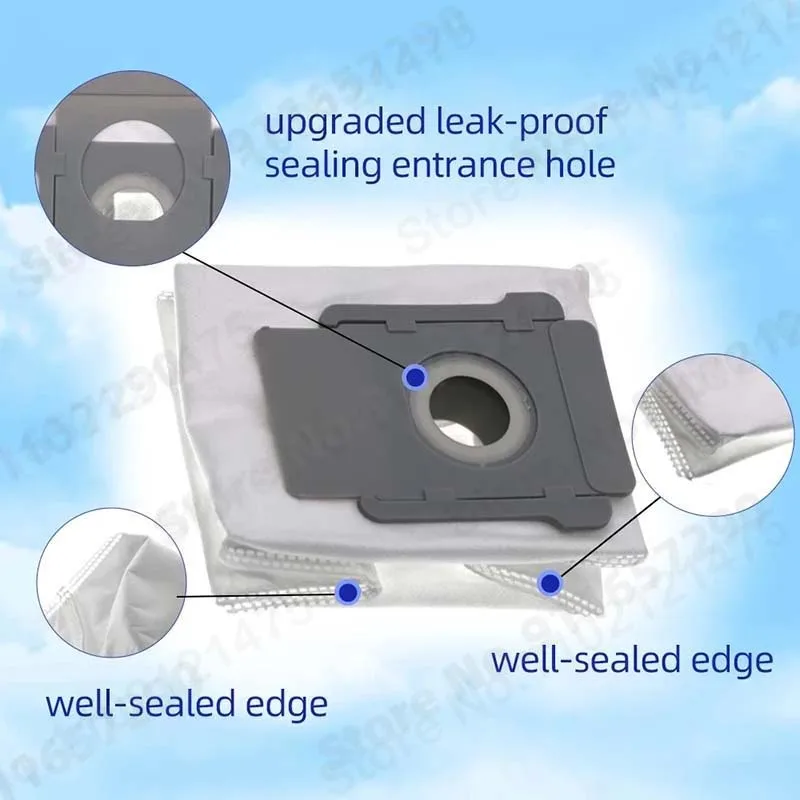 Sostituzione dei sacchetti della polvere del rotolo della spazzola laterale del filtro Hepa per iRobot Roomba i3 i4 i6 i7 i8 E5 E6 E7 pezzi di