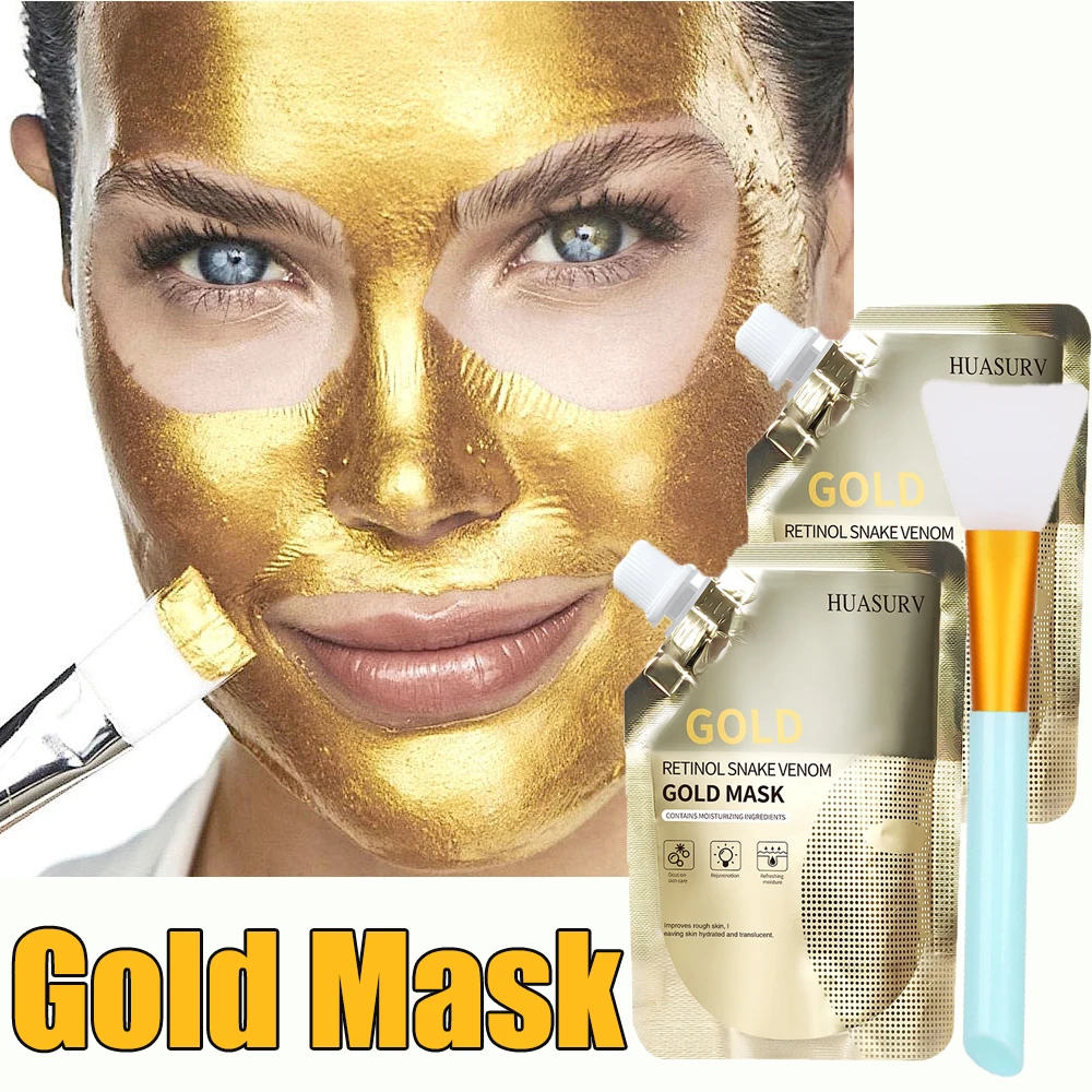 Gold Schlamm maske Mitesser Entferner große Poren Reinigung reinigende Gesichts maske T-Zone Nase schwarze Punkte schälen Maske Hautpflege produkte