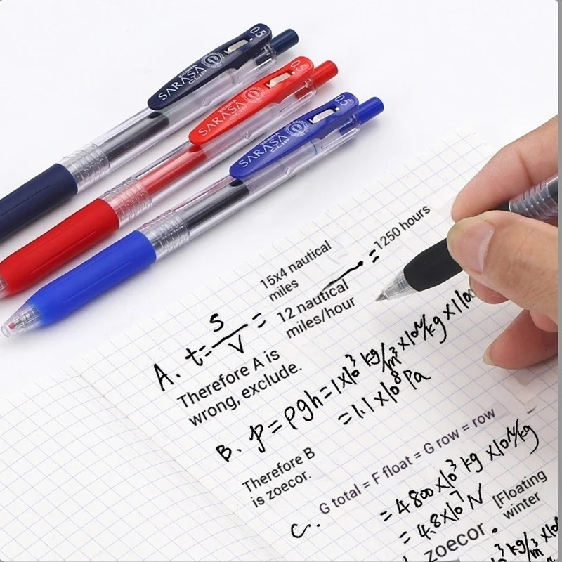 Japan Zebra Colored Gel Pen JJ15 Large-capacity Quick-drying Ultra Smooth Exam Pens Eco-Friendly Refillable School Teacher Gift