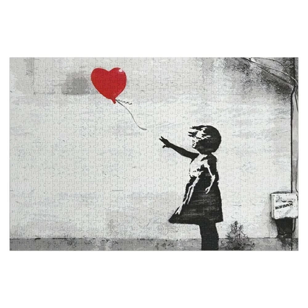 

Banksy Girl with a Red Balloon Jigsaw Puzzle For Children Customized Toys For Kids Puzzle