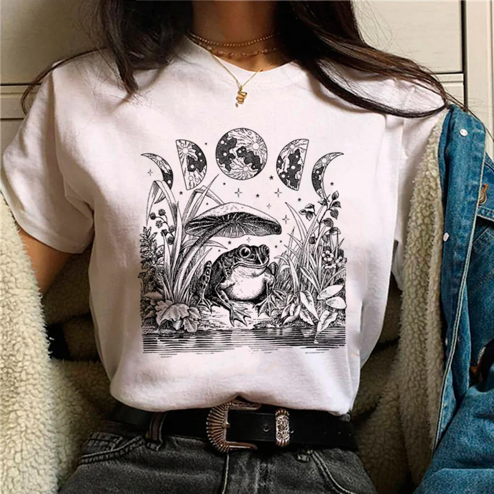 

Mushroom tshirt women summer top female streetwear 2000s manga clothing