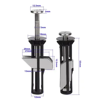 Sada šroubů pro upevnění sedátka toalety pro vysoké zatížení, šroub z nerezové oceli, šroub závěsu nádrže na toaletu, sada šroubů pro zasouvací kryt toalety 10 nejlepší prodej šrouby na toaletní sedátko - №4