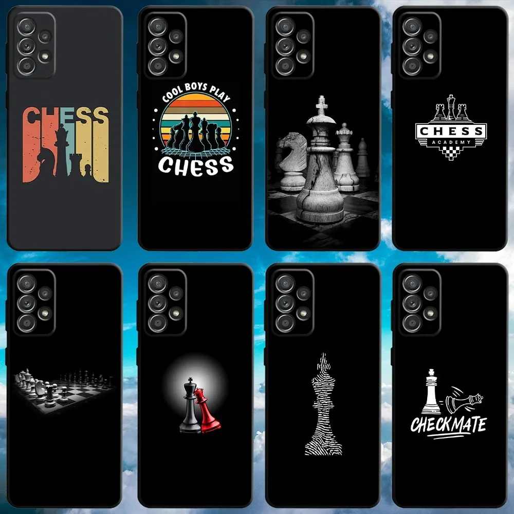 CHESS CHECK MATE Phone Case For Samsung S21,S22 Ultra,S20,S30 plus,S22 plus,S23,S30 ultra 5G Soft Black Cover