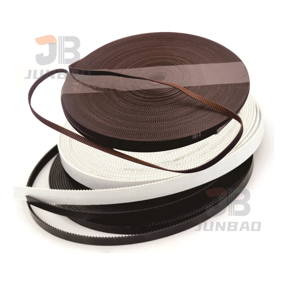 Custom Green High Quality HTD 3M S3M PU Open Timing Belt Width: 10 15 20 25 30 40MM Black Polyurethane Transmission Belt White