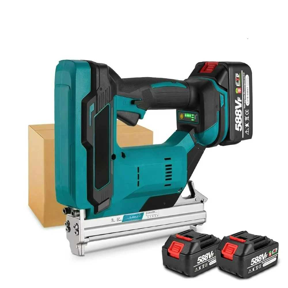 

1022J 2 передачи бесщеточный беспроводной электрический гвоздезабивной степлер мебельный степлер деревообрабатывающие инструменты для аккумулятора DIY