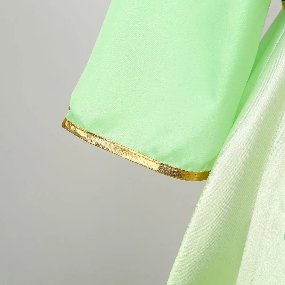 Traditionelles chinesisches Hanfu-Kleid für Mädchen, langärmelig, mit Blumenmuster, im Stil eines alten Prinzessinnenkostüms, für Kinder, Halloween, Karneval, Party-Outfit. – Detail 9