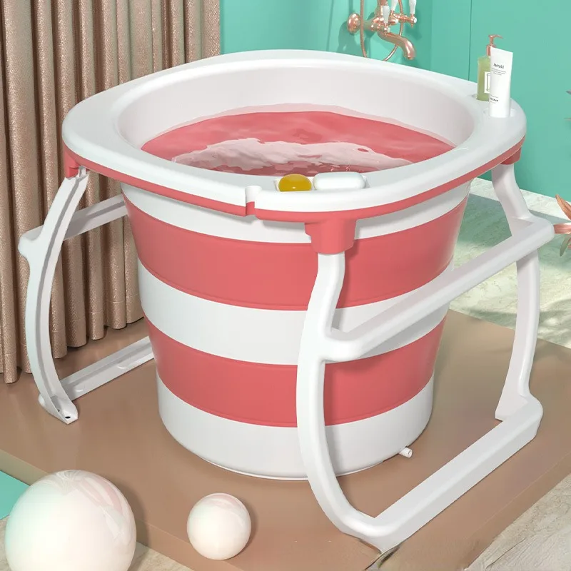 Folding Rental Room Bathtub Household Adult Bath Bucket Full Body Bath Barrel Bathroom Bidet Baby Swimming Pool