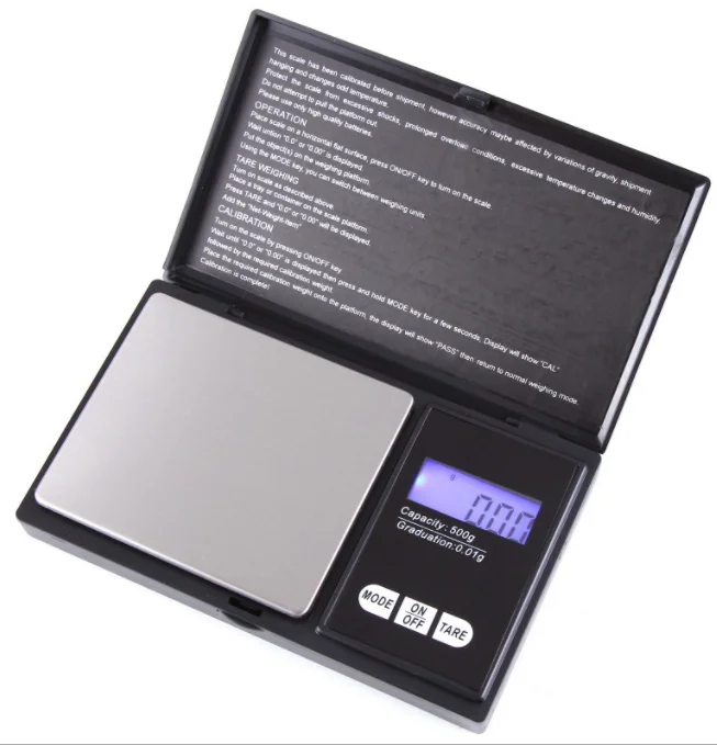 Small Wholesale Portable Jewelry Scale 0.01g 0.1g Mini Tea Gold Gift Electronic Bench Scale