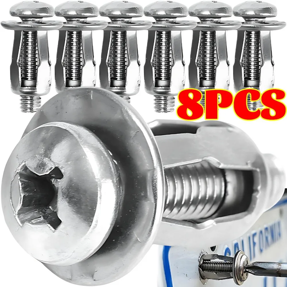 M4 M5 M6 Stainless Steel Petal Shape Rivet Nut Screw Bolt Expansion Rivetnut Panel License Plate Clamp Bolt Board Wall Fasteners