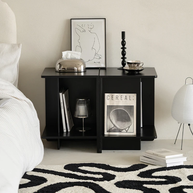 

Scandinavian Modern Coffee Table Minimalist Living Room Side Table Small Space Bedroom Bedside Table for Balcony Magazine Rack