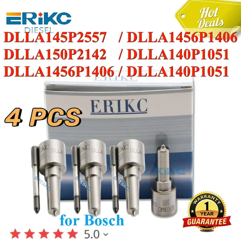 DLLA145P2557 DLLA1456P1406 CR Injector Nozzle DLLA150P2142 DLLA140P1051 DLLA1456P1406 Auto Jet DLLA140P1051 4PCS For BOSCH