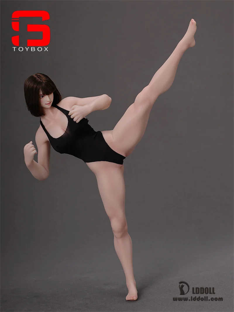 In Voorraad LDDOLL 1/6 Vrouwelijke Spier Naadloze Lichaam 29 cm Super Flexibele Action Figure Body Fit Soldaat OB Kimi Speelgoed HT Head Sculpt