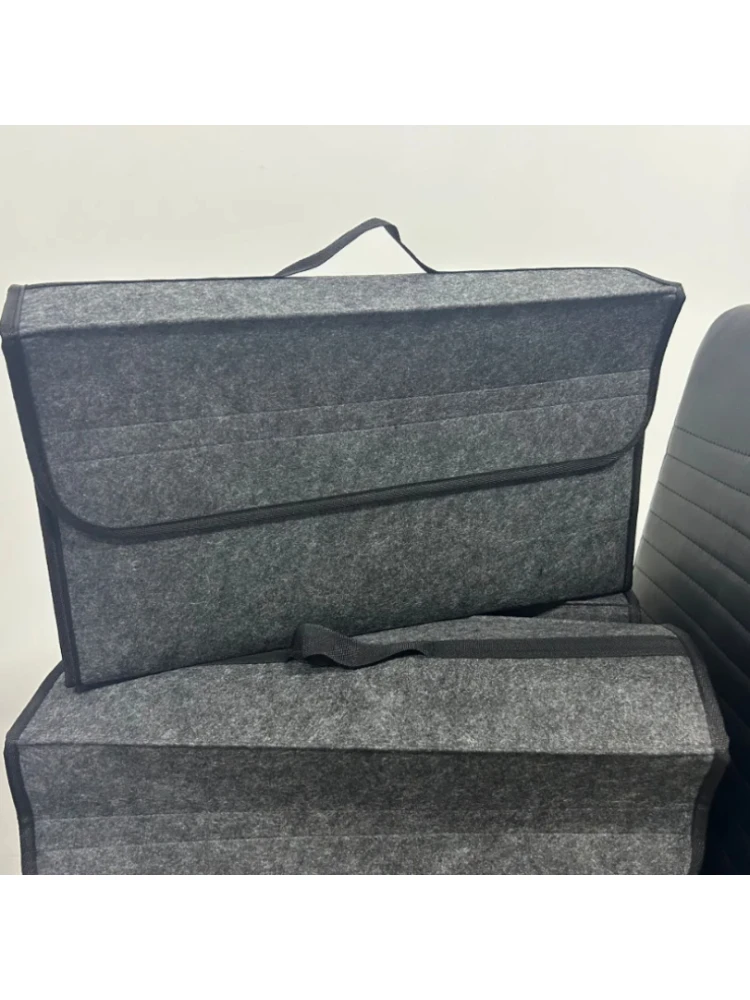 Compartiment antidérapant gris, organisateur de rangement de coffre, outil, sac de rangement de voiture, organisateur de coffre de voiture, boîte de rangement en feutre souple, accessoires de voiture
