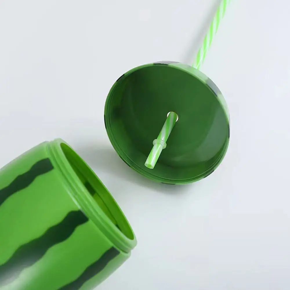 Gift Tea Milk Juice Food Grade Plastic Summer Straw Cup Water Bottle Drinkware Strawberry Pineapple Watermelon