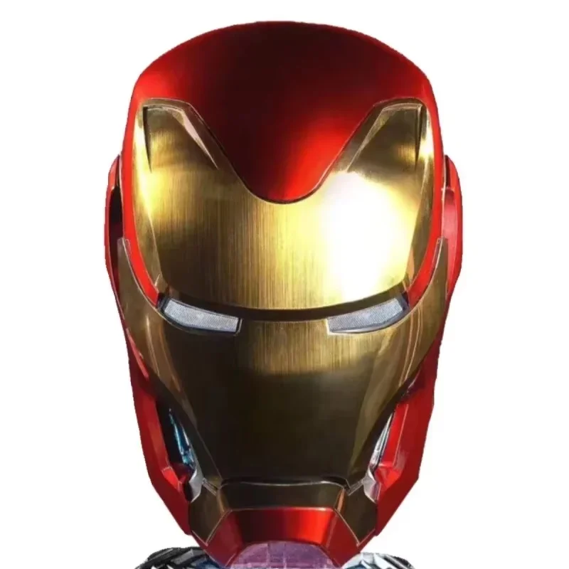 Gorący 1:1 Iron Man Mk50 figurki poręczny aktywowany głosem deformacja kask wokół animacji Marvel pochodne modele zabawka chłopiec prezent