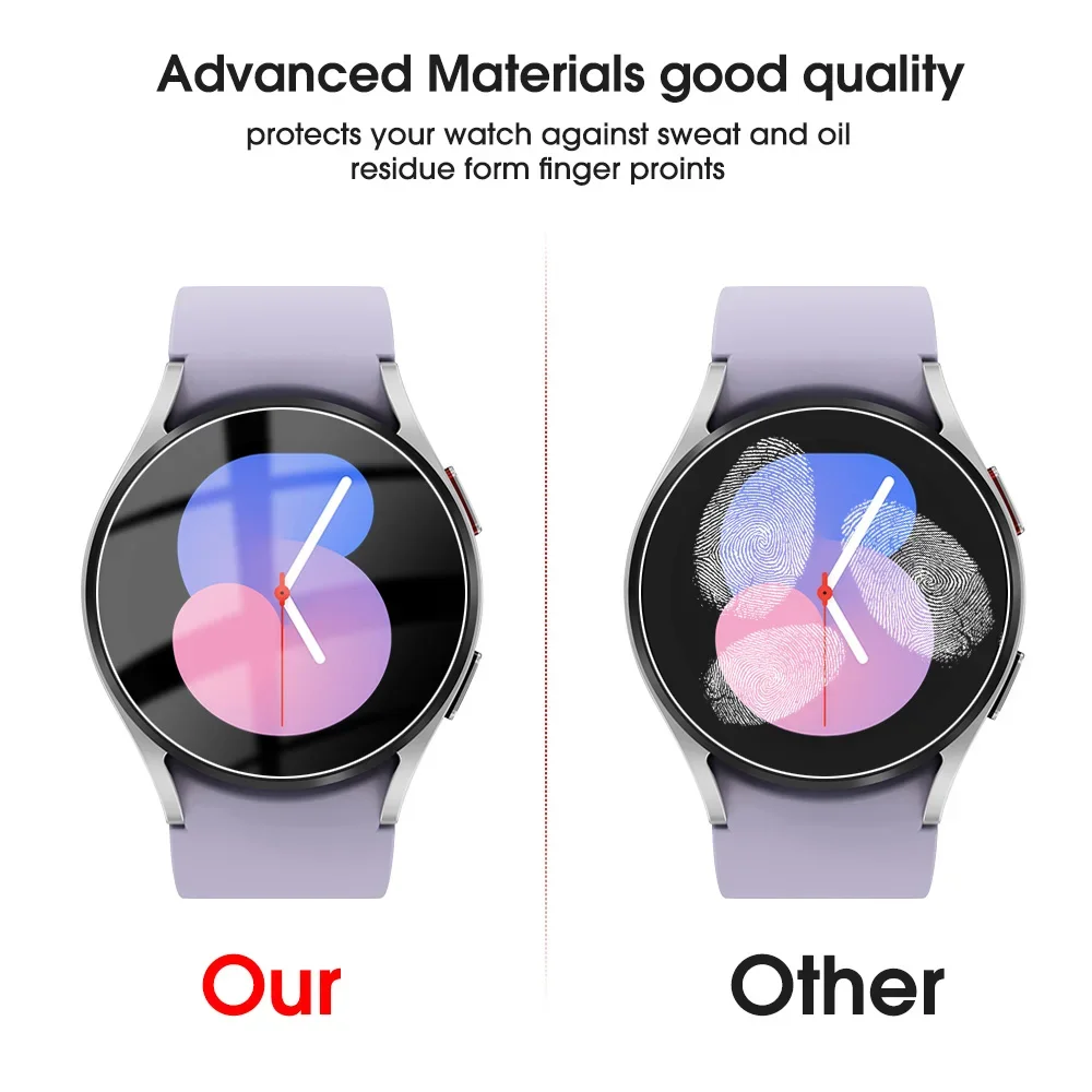 For Samsung Galaxy Watch 7 6 5 4 4Classic Active 2 Watch 3 40/41/42/44/45/46mm Tempered Glass Film HD Clear Screen Protector