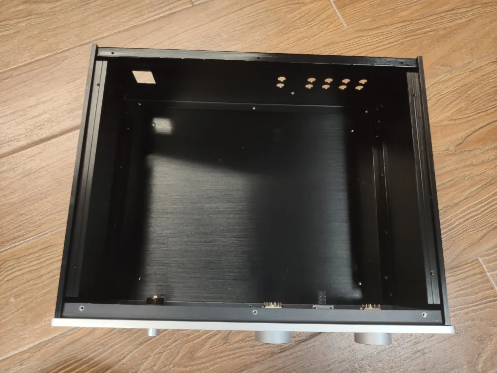 HiFi الألومنيوم مكبر للصوت الهيكل المضخم حالة فونو صندوق 430x175x340 مللي متر ل KONDO M77 Preamp