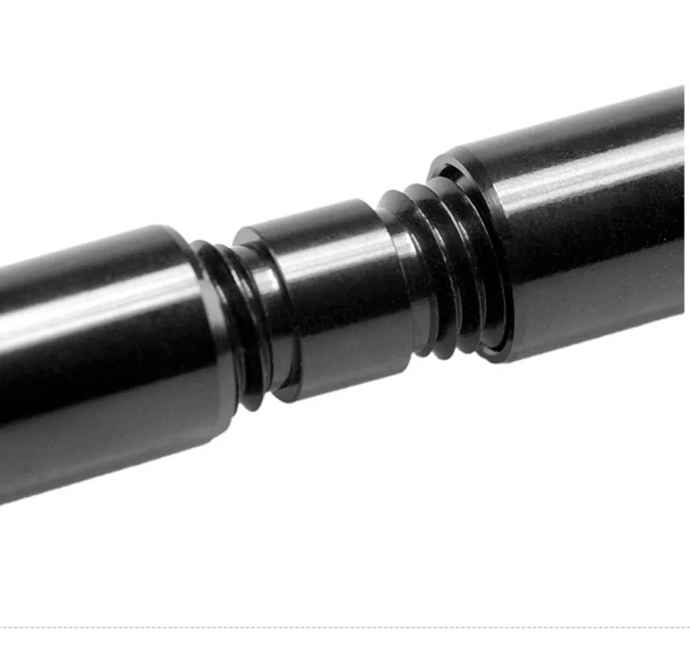 2x BGNing Aluminium M12 Gewinde Stange Verlängerung Stecker Schwarz für 15mm Schiene Folgen Fokus Support System SLR DSLR Kameras zubehör – Detail 3