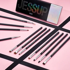 Set Kuas Eyeliner Jessup, Kuas Eyeliner 11 buah Profesional, Set Kuas Eyeliner Presisi Ultra Halus Bersudut Meruncing T324 12 kuas jessup penjualan terbaik - №
