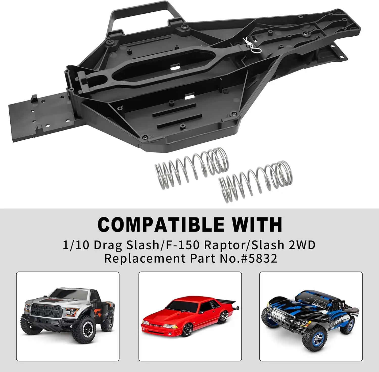 

Комплект для переоборудования шасси Low-CG 1/10 для Traxxas 1/10 Slash 2WD F150 Drag Slash, запасная часть # Аксессуары для обновления 5830.