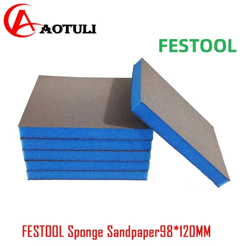 FESTOOL Sponge Sandpaper Car Polish sandpaper Paint Plastic Sanding Polishing Super Soft Double-sided Hand Grinder 220/800 Grit