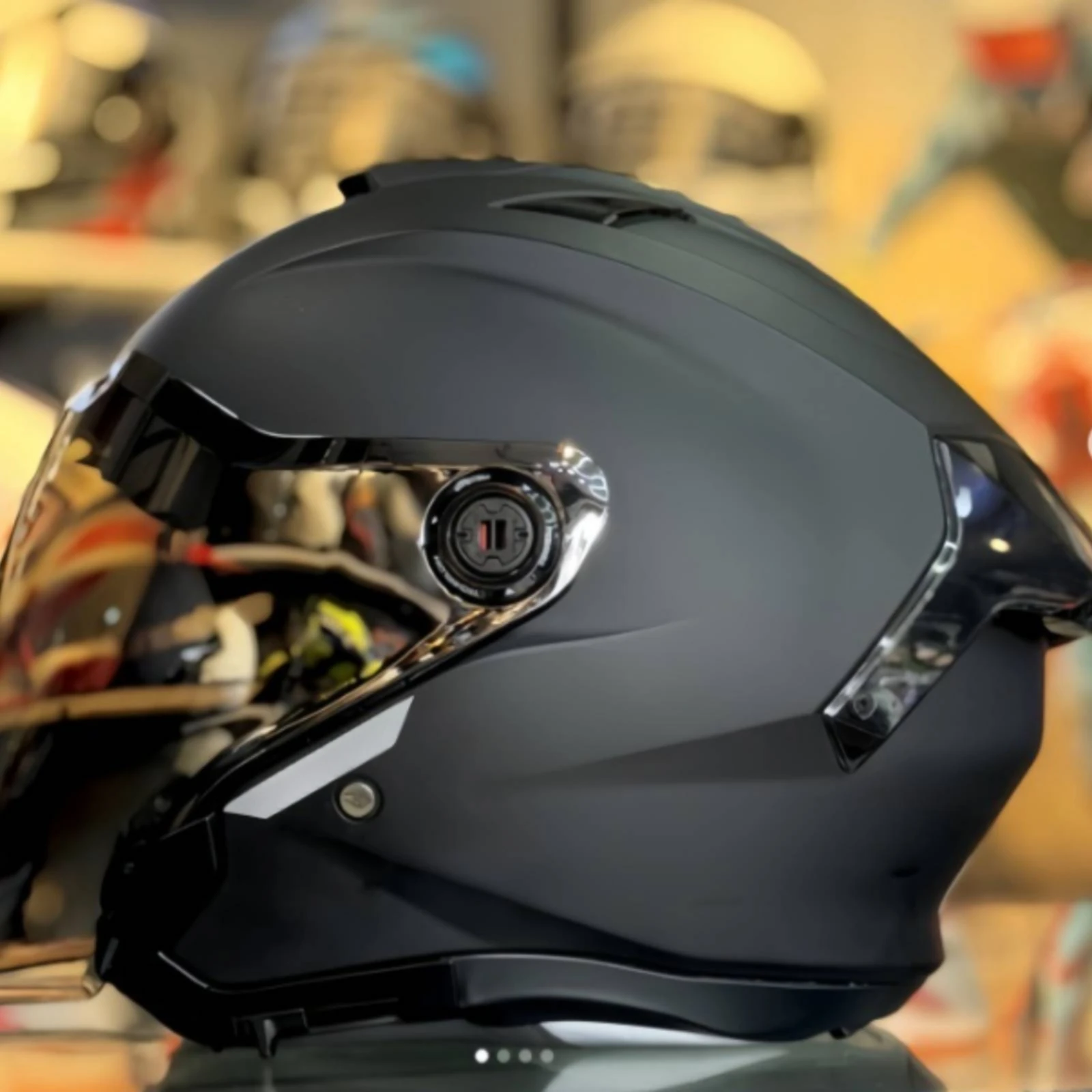 Helmet Visor Base with Screws Sturdy Helmet Base Mechanism Replacement Kit Secure Hardware Smooth for Motorcyclists