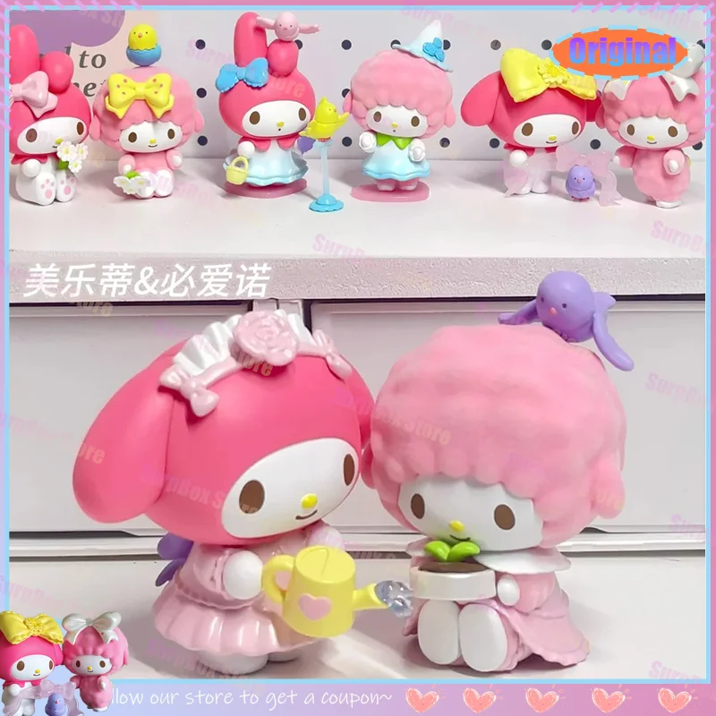 

Original My Melody My Sweet Piano Meet Series Mystery Blind Box Toy Model Anime Figure Collect Ornaments Action Figure Gifts
