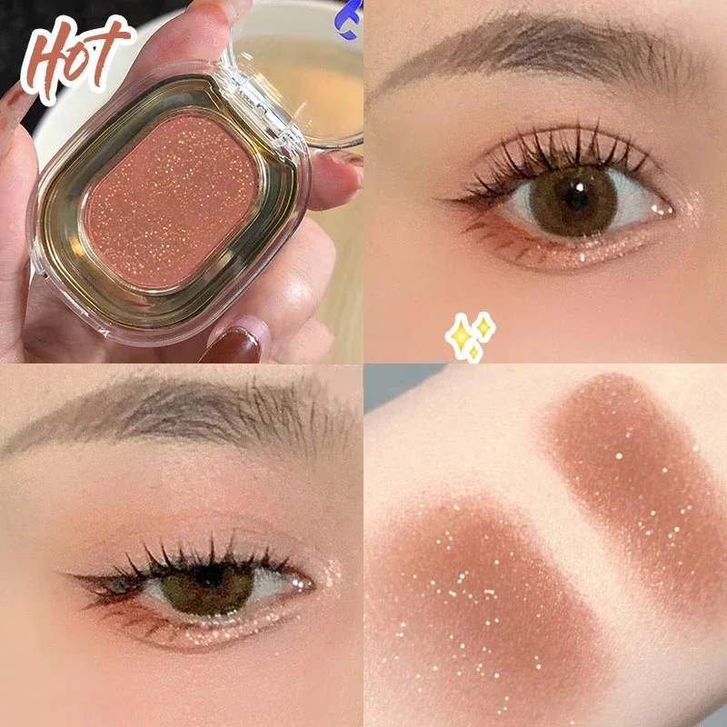 Rose Brown Monochrome Eyeshadow Palette 9 Colors Matte Grey Glitter Shadow Contouring Powder Pigment Eye Primer Beauty Makeup