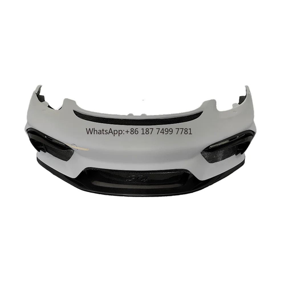 

Resin Primer+carbon Fiber GT Style Front Bumper Body Kit for . . Boxster 718 Body Kit