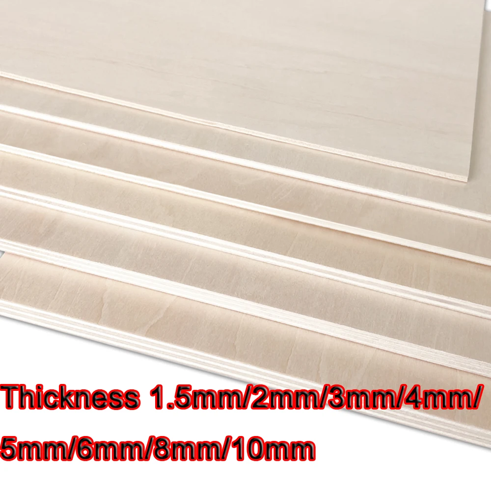 DIY Handmade Basswood Craft Board Model Building Carving Handicraft  Accessories Basswood Sheet Material Thickness 1.5/2/3-10mm