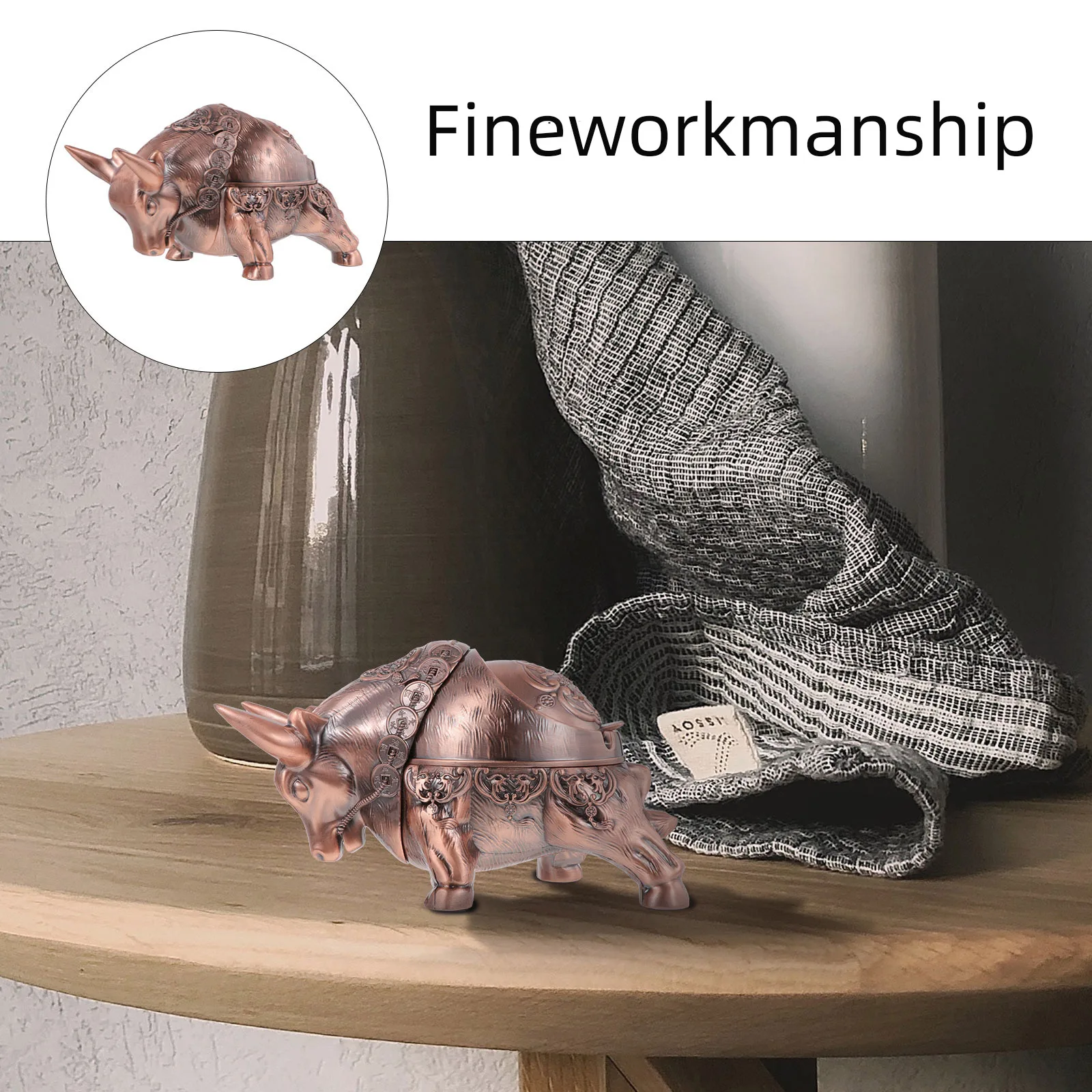 

with Cover Windproof Cylindrical Office Ashtray Lid Stainless Zinc Alloy Cigarette Butt Container