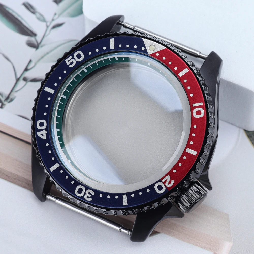 

42.5mm Mechanical Automatic Watch Cases Mod Parts 316L Stainless Steel For Seiko Nh35 Nh36 4R36 Movement SKX007SKX013 120 Clicks