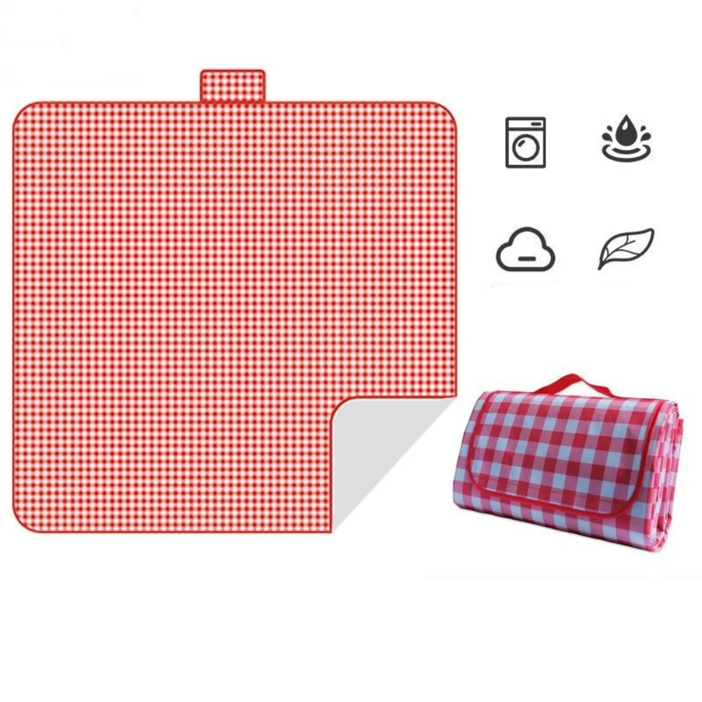 

Picnic Blanket Beach Mat Extra 150x200cm Sandproof Waterproof Camping Blanket Portable Travel Outdoor Indoor Family BBQ Grass