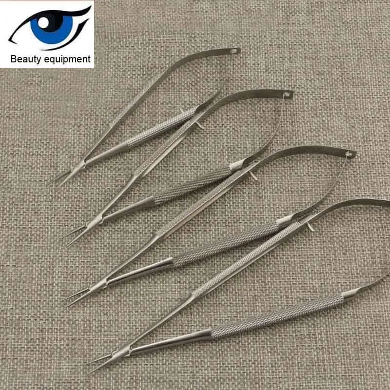 Micro needle holder surgical instrument tool holder needle thread pliers ophthalmology plastic double eyelid needle holder