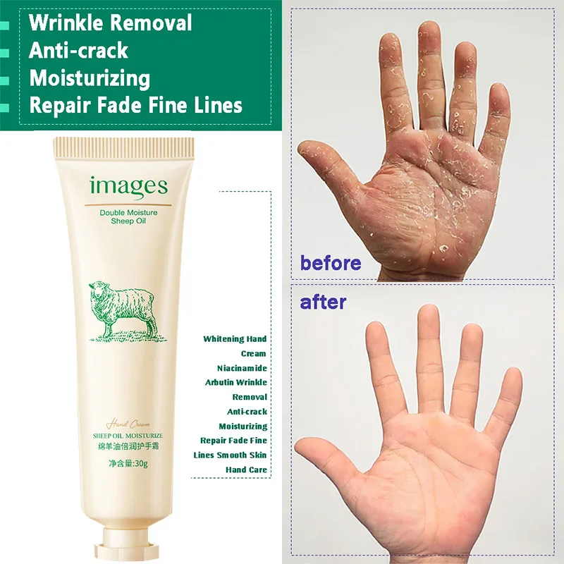 30g Hand Cream Moisturizing Nourish Lotion Whitening Anti-aging Crack Repair Wrinkle Removal Care Handcream Hand Women Skin Care